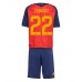 Španělsko Pau Cubarsi #22 Dětské Oblečení Domácí Dres MS 2026 Krátkým Rukávem (+ trenýrky) Španělsko Pau Cubarsi #22 Dětské Oblečení Domácí Dres MS 2026 Krátkým Rukávem (+ trenýrky)